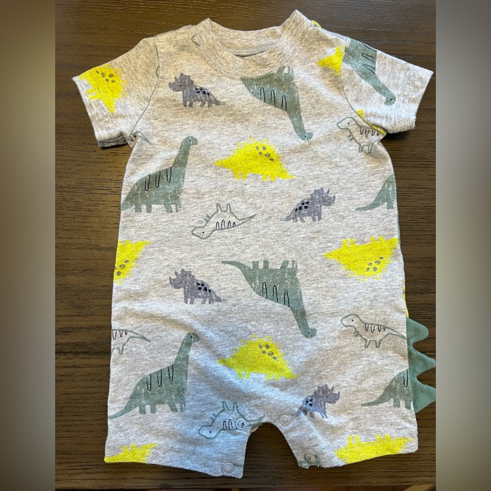 Dinosaur & Lion Snap Leg Romper, Child of Mine - Carter’s